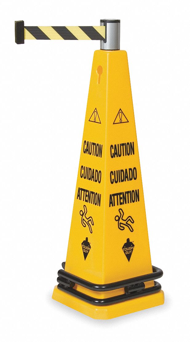 TOUGH GUY Barricade Cone System, Cone Size 36 in, (1) Safety Cone