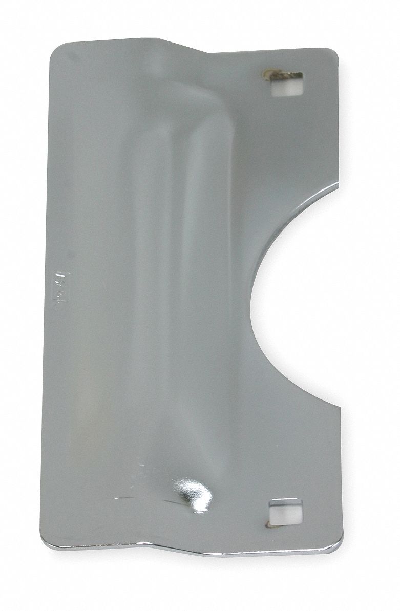 GRAINGER APPROVED Heavy Duty Latch Guard 7 in Lg, 3 in Wd, Chrome