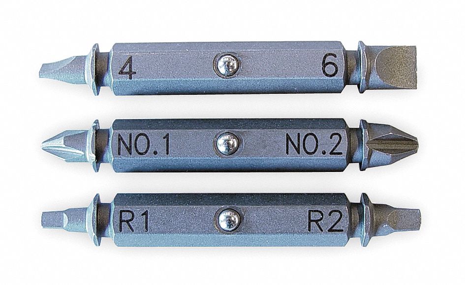 MEGAPRO, Screwdriver Bit Set, 1/4 in Hex Shank Size, Screwdriver Bit