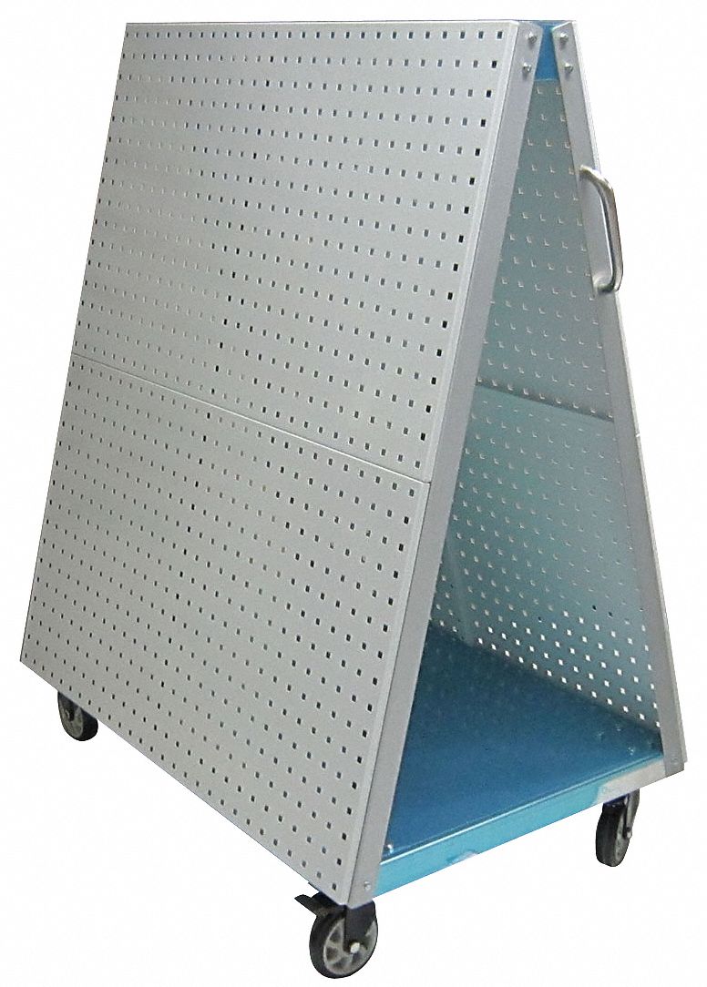 GRAINGER APPROVED Steel/Aluminum AFrame Pegboard Truck, 850 lb Load