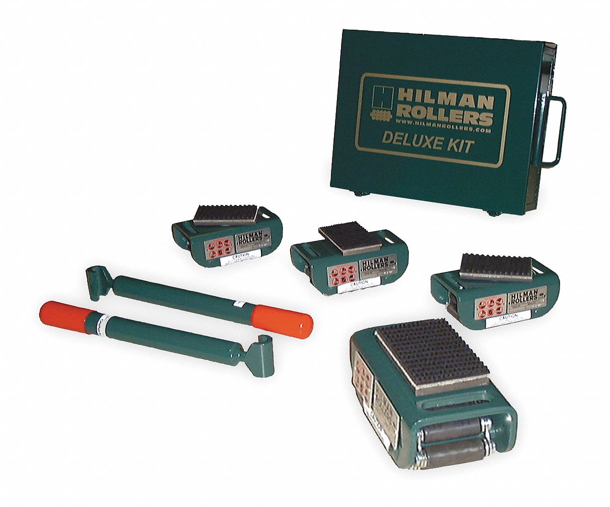 HILMAN ROLLERS Equipment Roller Kit, 8000 lb., Swivel 2MWK5KNRS44S
