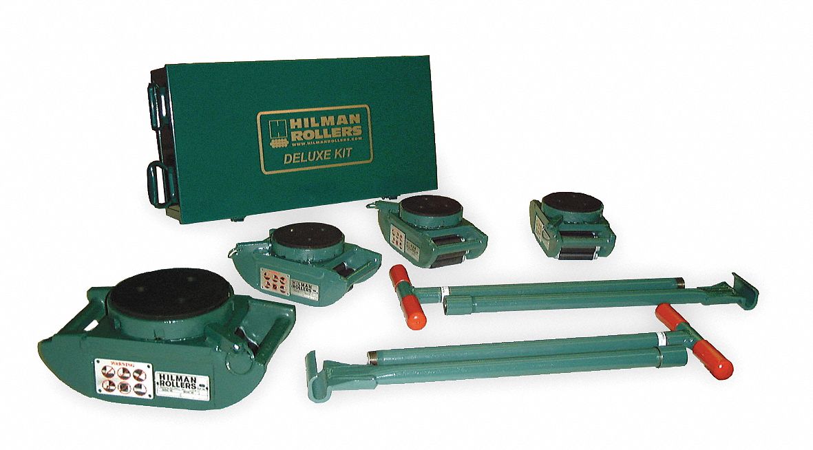 HILMAN ROLLERS Equipment Roller Kit, 16, 000 lb., Swivel 2MWK6KNRS8