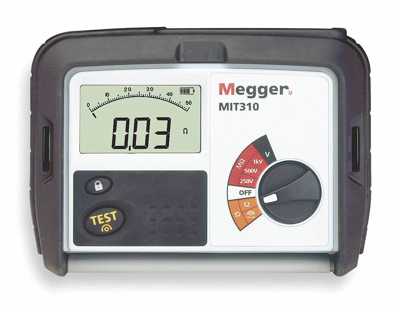 MEGGER Battery Operated Megohmmeter 10K to 1000 megohm, 250/500/1000V