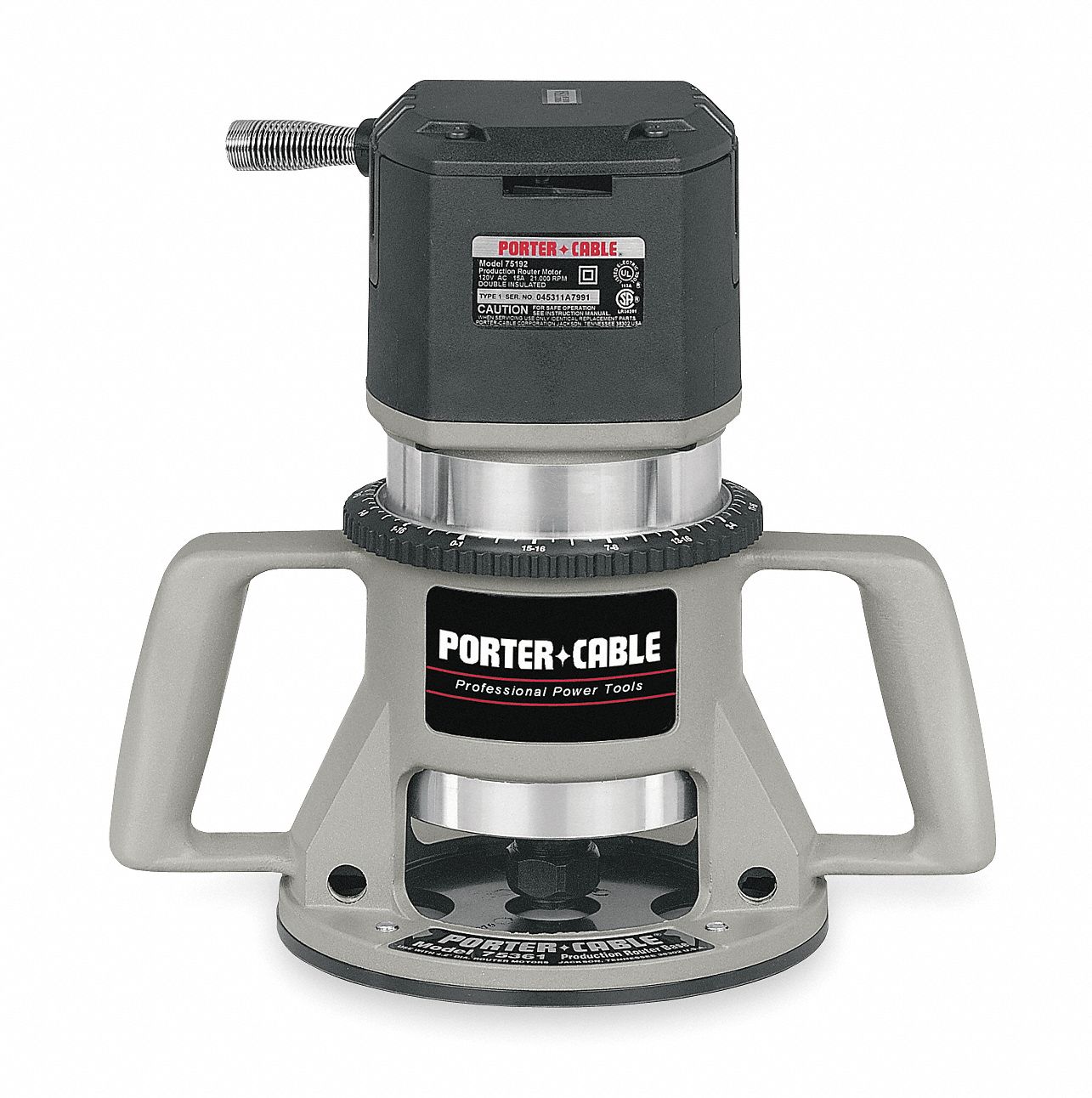 PORTER CABLE, 3.25 hp, 5 Speed Electronic Speed, Fixed Base Router