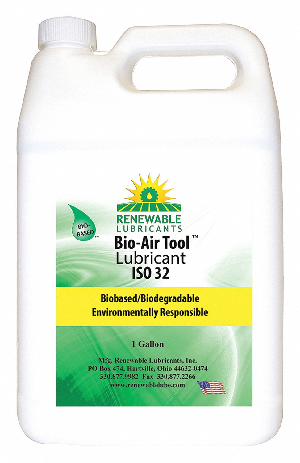 RENEWABLE LUBRICANTS, Synthetic, 22°F, Air Tool Lubricant 2NMW6