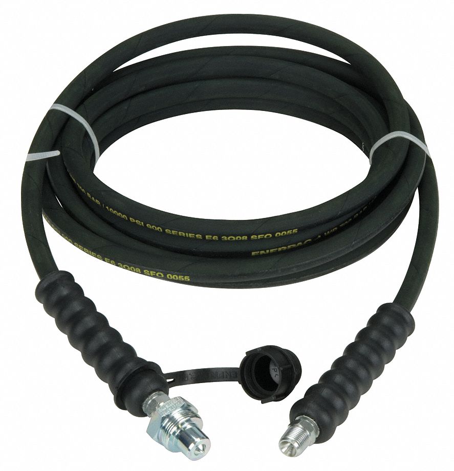 ENERPAC Hydraulic Hose Assembly 3/8 in x 3/8 in Fitting Size, CH604 x NPTF, 1/4 in Hose Inside
