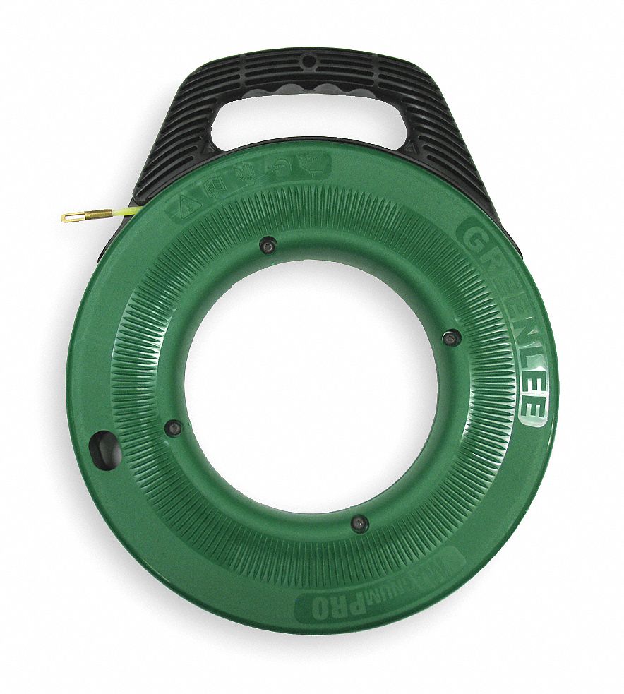 GREENLEE 50 ft Fish Tape, Nylon, 3/16" Tape Size, Round Tape Profile