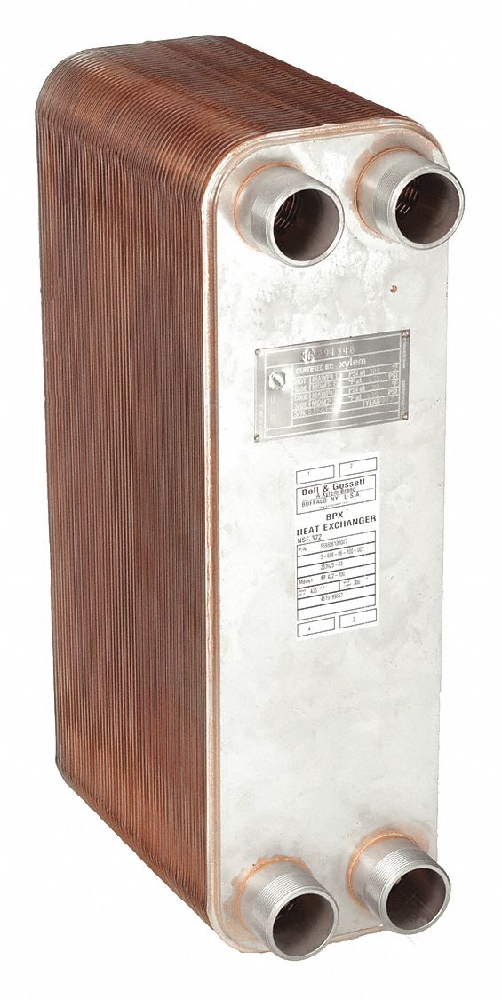 5,900,000 BtuH Water / 636,250 BtuH Oil, 225 gpm, Heat Exchanger