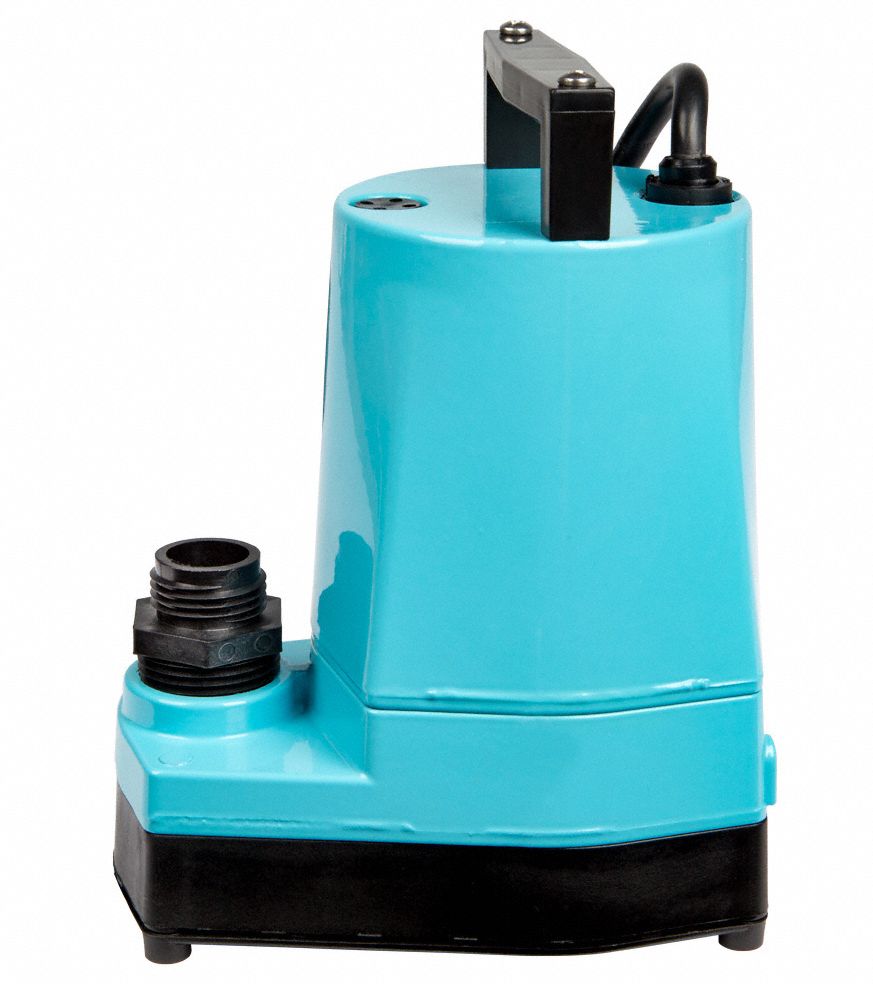 LITTLE GIANT Plug-In Utility Pump: 110V AC, 1/6 HP, 18 gpm Flow Rate