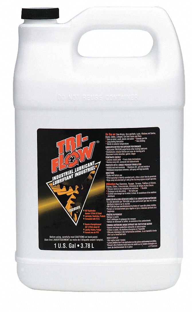 TRIFLOW General Purpose Lubricant 60° to 475°F, PTFE, 1 gal, Jug
