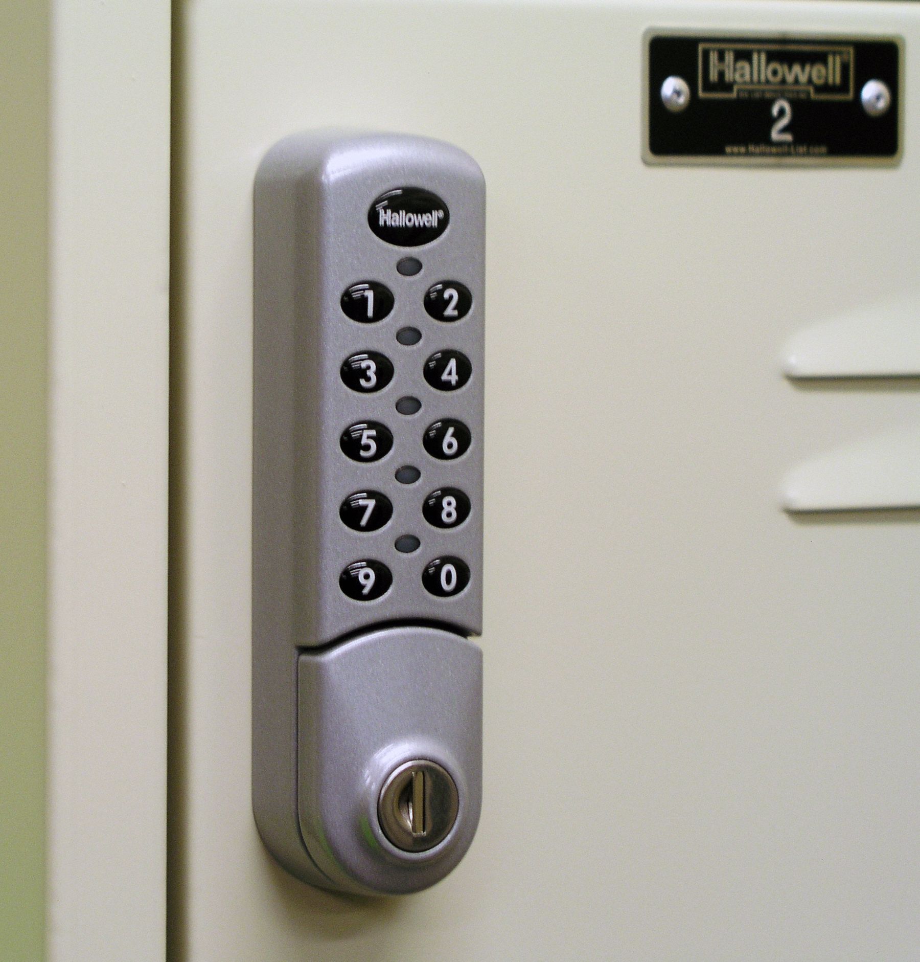 HALLOWELL Wardrobe Locker 12 in x 12 in x 78 in, Louvered, 2 Tiers, 1