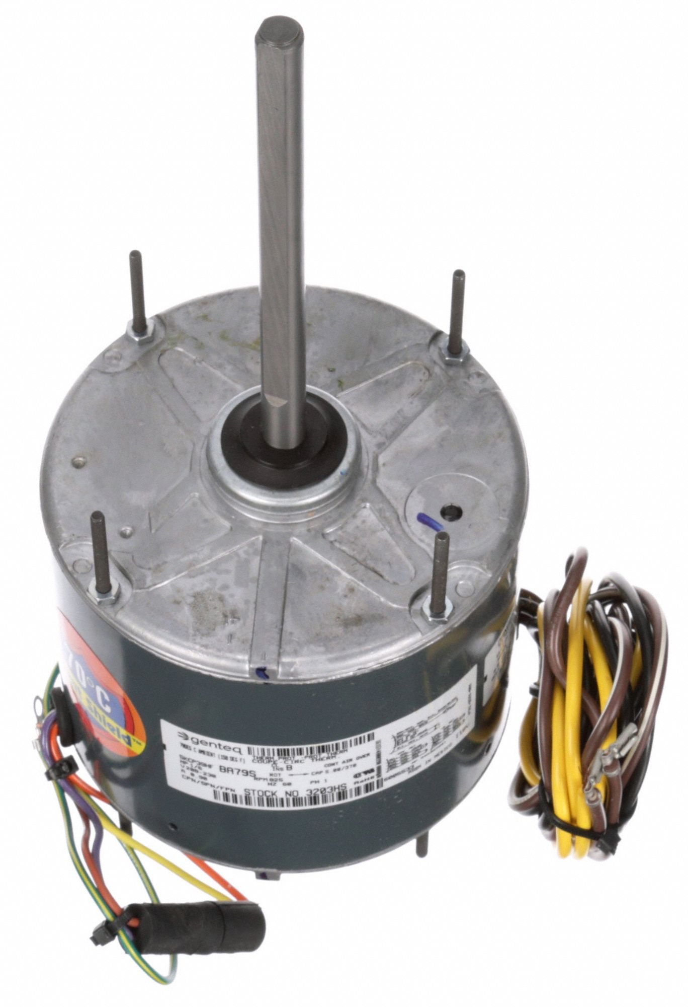 GENTEQ Condenser Fan Motor, 1/6 HP, 825 rpm, 60 Hz 2PRA43203HS