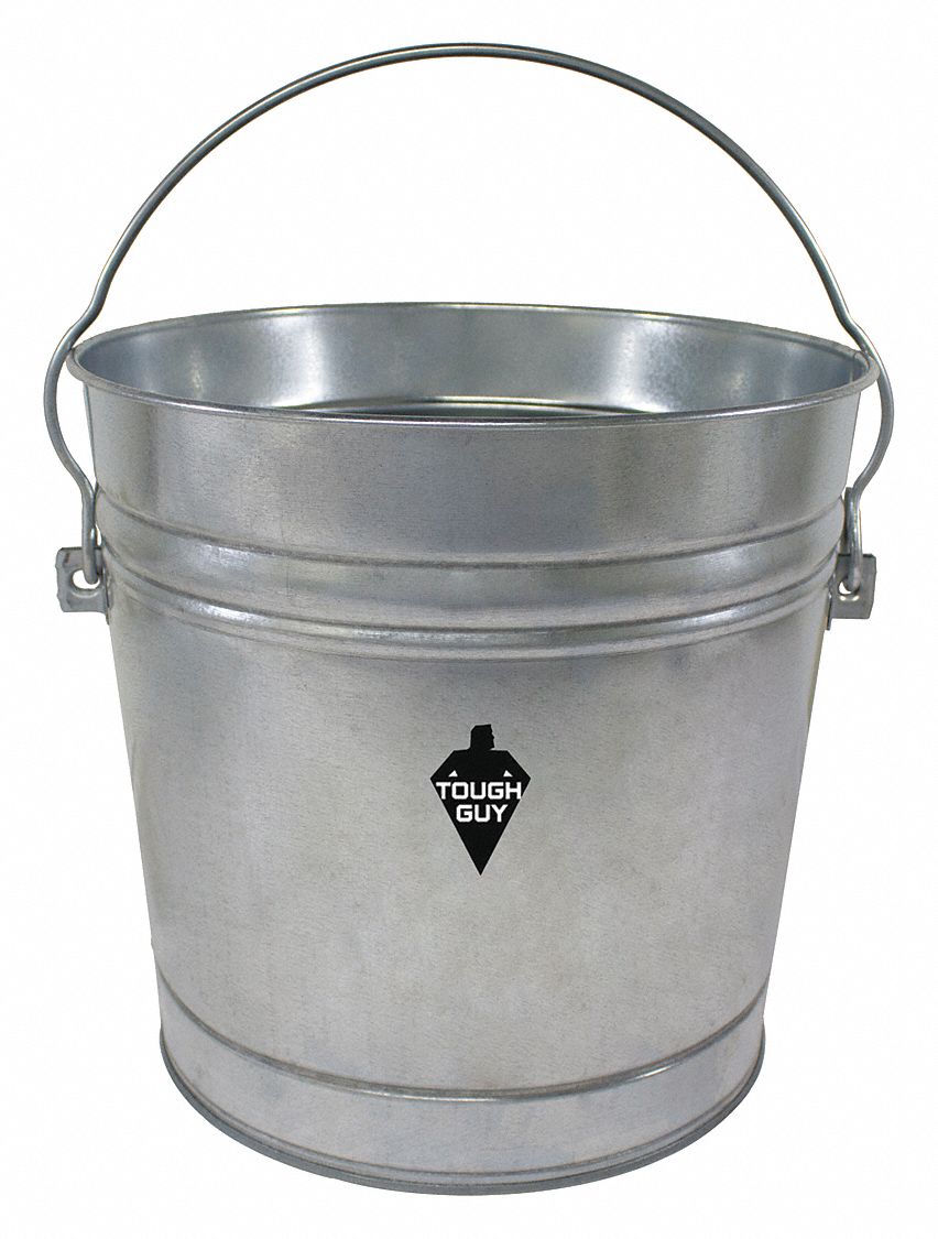 GRAINGER APPROVED Utility Garbage Pail 6 gal Bucket Capacity