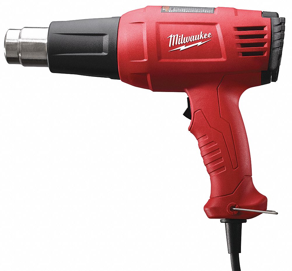 MILWAUKEE Electric Heat Gun 120V AC, Variable Temp. Settings, 100° to