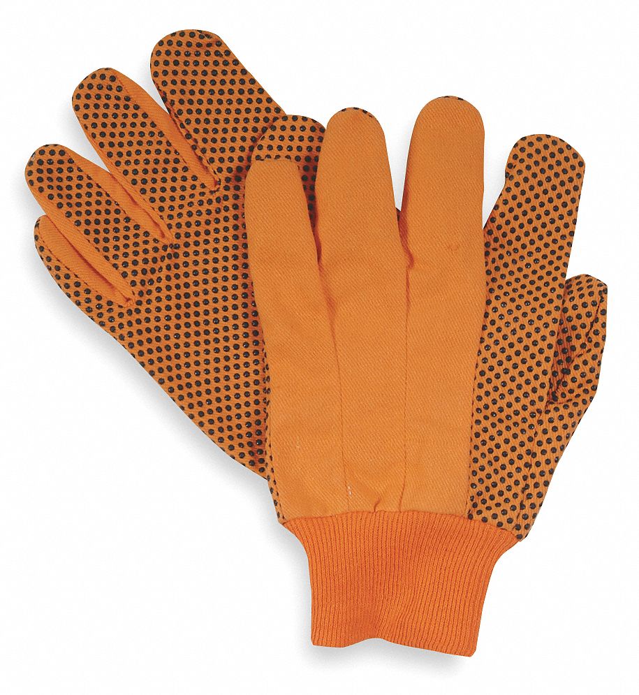 Canvas Gloves,Orange,L,PR PK 12 2RA15 eBay