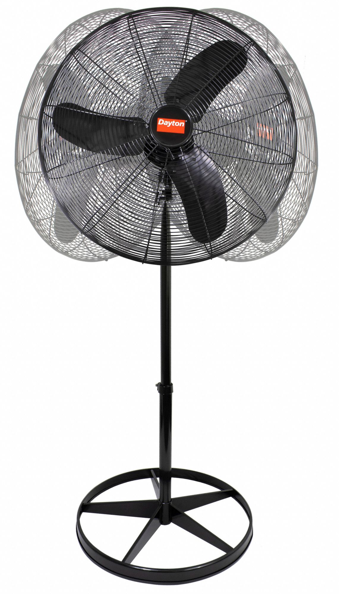 DAYTON 30 in LightDuty QuietDesign Industrial Fan, Stationary