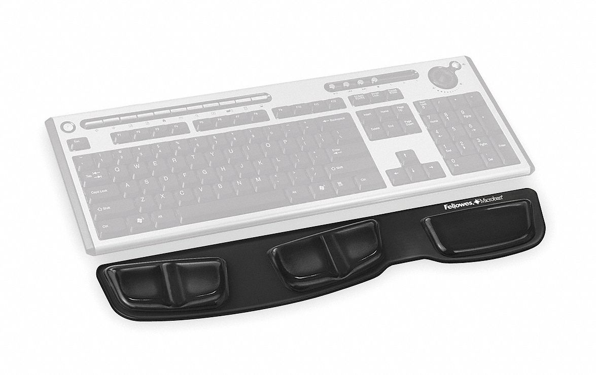 FELLOWES Gel Wrist Rest, Blue 2REZ39183101 Grainger