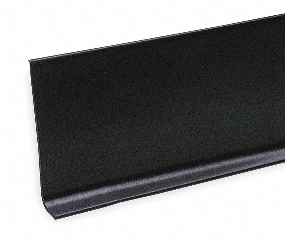 GRAINGER APPROVED 720 in x 4 in PVC Vinyl Wall Base Molding, Black