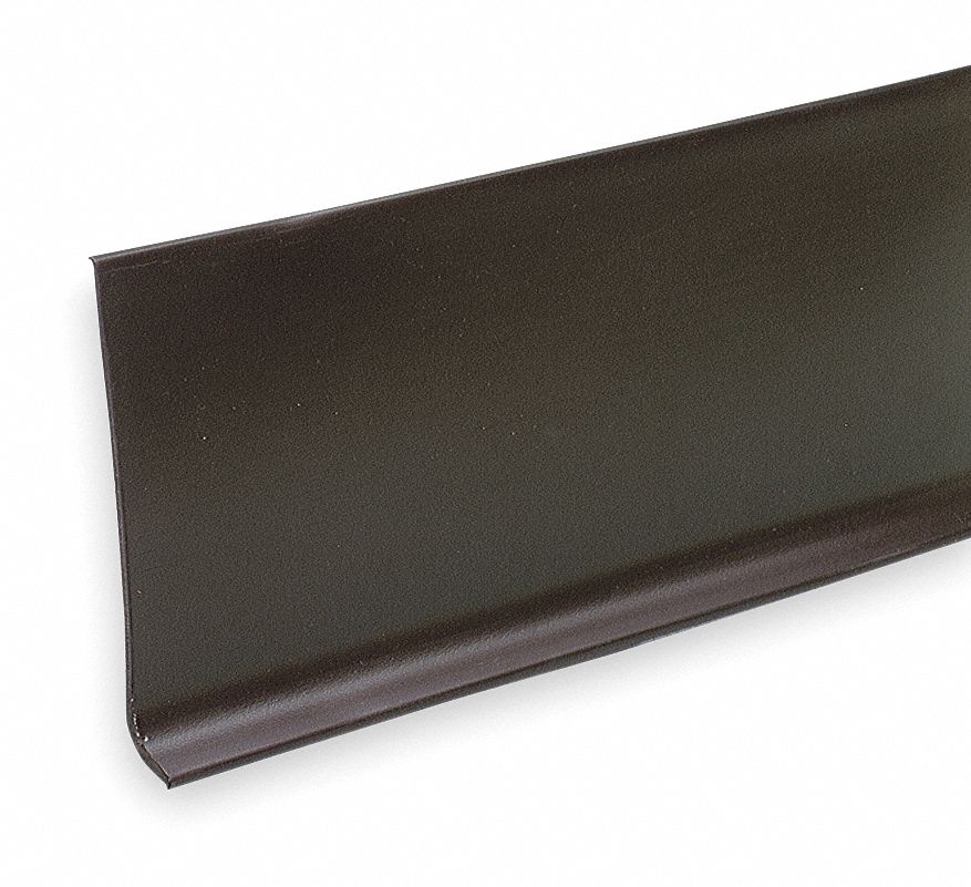 GRAINGER APPROVED 720 in x 4 in PVC Vinyl Wall Base Molding, Brown