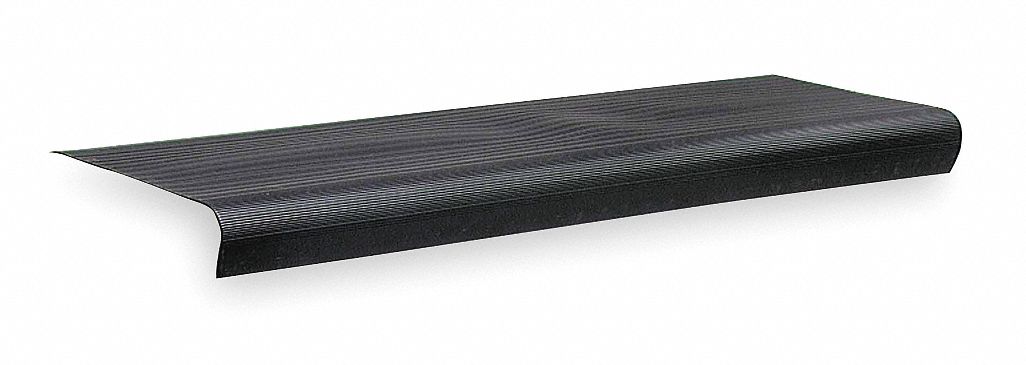 GRAINGER APPROVED 2RRX6 Stair Tread Cover,Black,24in W,Vinyl eBay