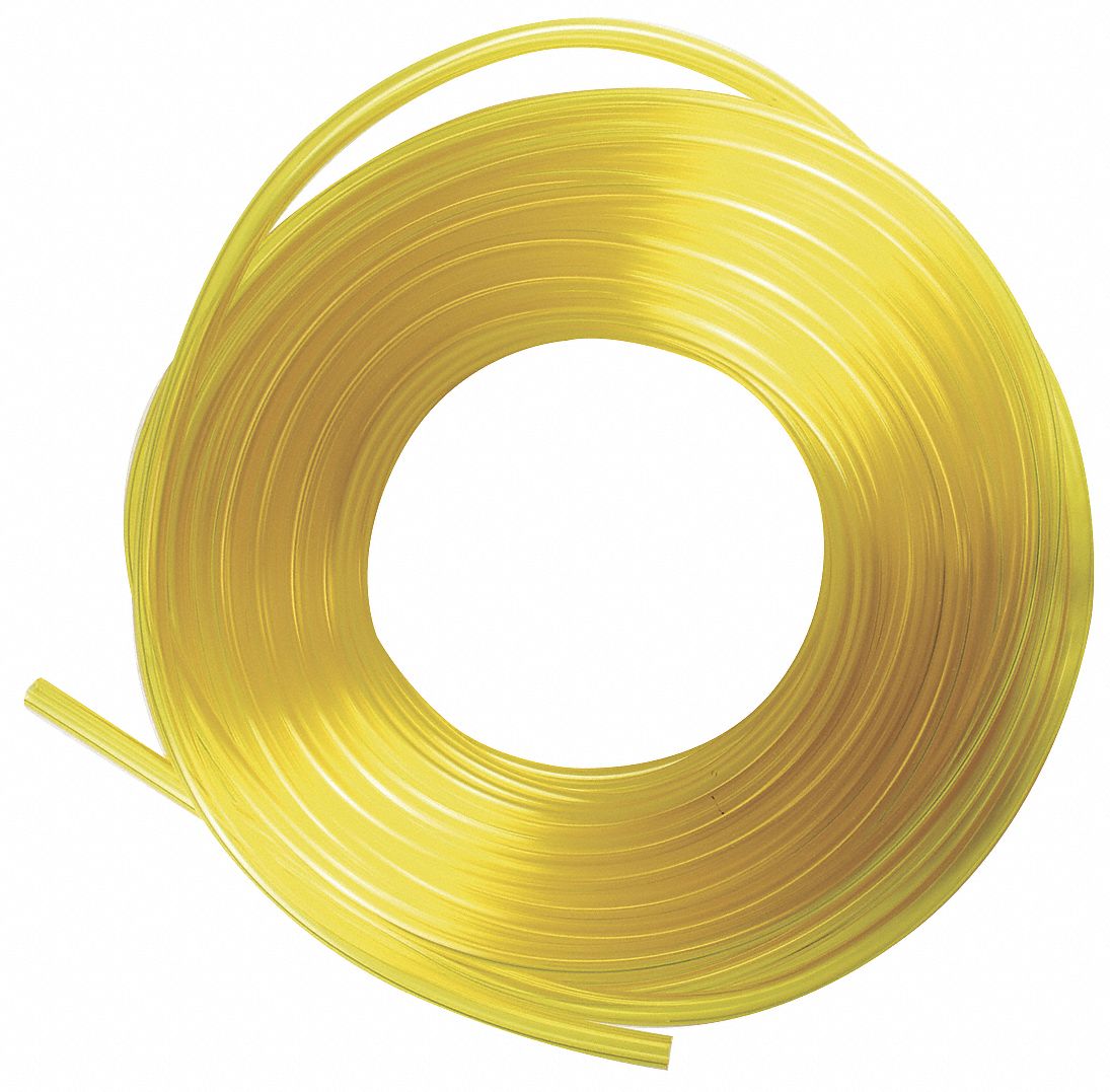 PVC, Yellow, Tubing 2RUY41512250375100 Grainger