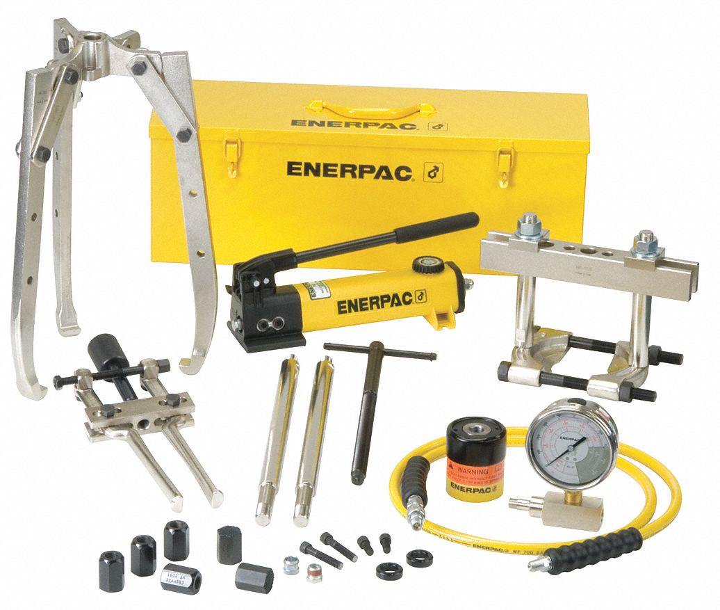 ENERPAC Hydraulic Puller Set, Cylinder Nominal Capacity 36 ton, Stroke