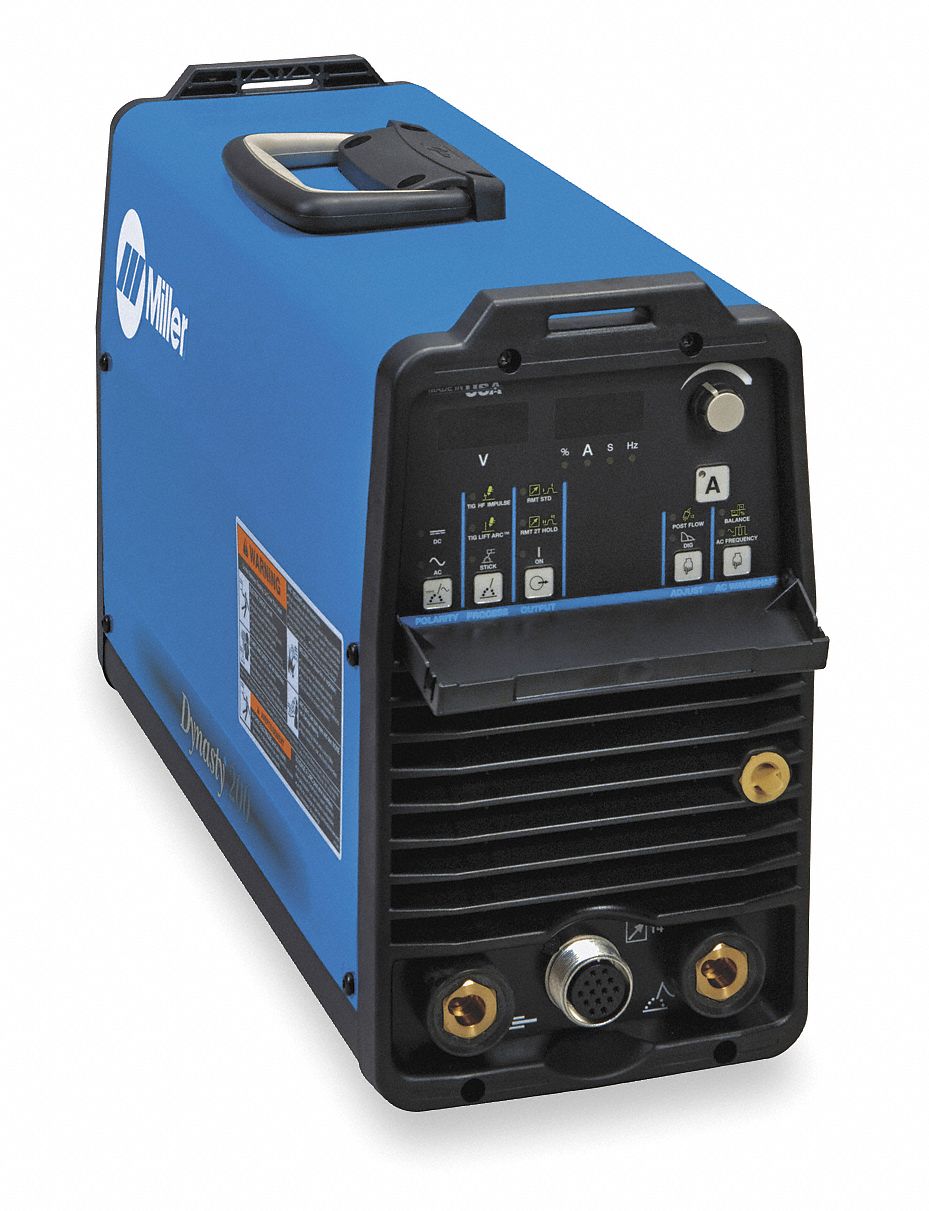 MILLER ELECTRIC TIG Welder, Dynasty 200 SD, 120480VAC 2RVC6907099