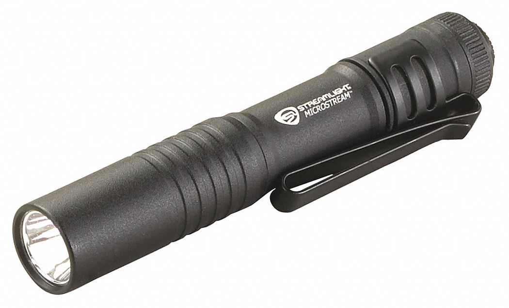 STREAMLIGHT LED Penlight, Aluminum, Maximum Lumens Output 45, Black, 3