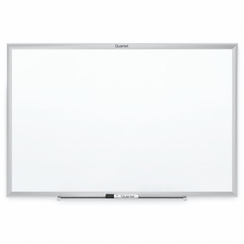 QUARTET GlossFinish Melamine Dry Erase Board, Wall Mounted, 48 inH x