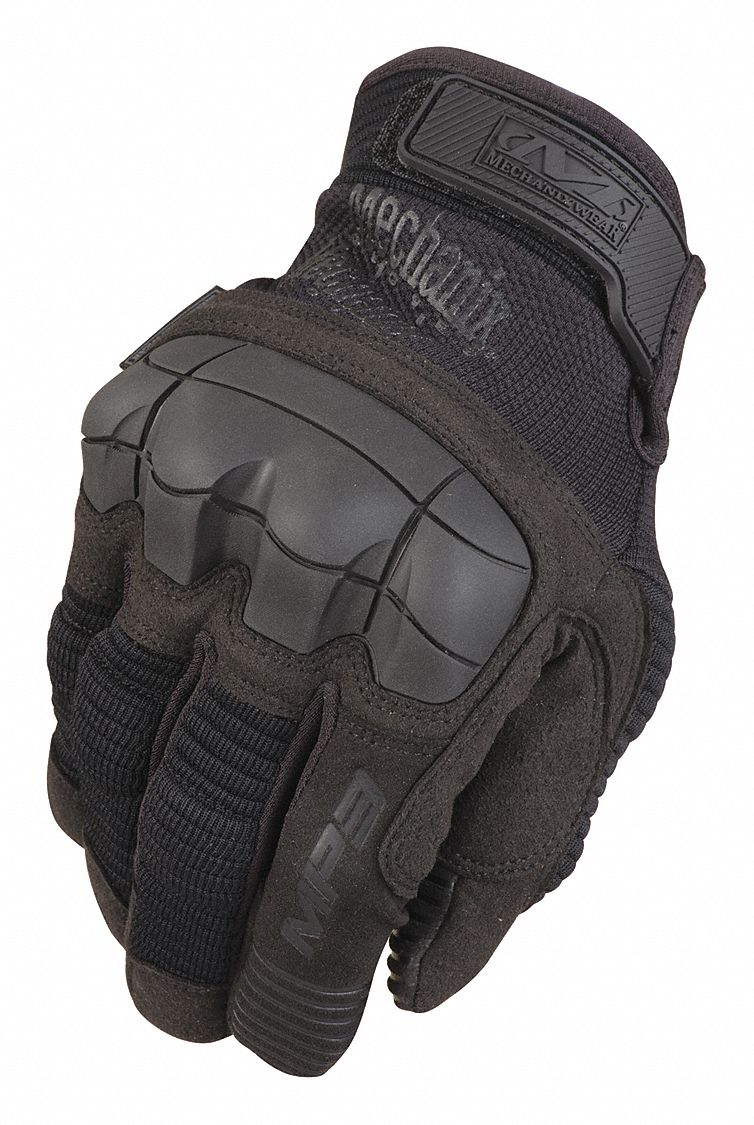 MECHANIX WEAR Tactical Glove, Synthetic Leather Palm Material, M, Black