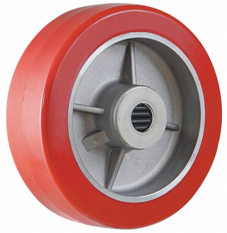 GRAINGER APPROVED Polyurethane Tread on Aluminum Core Wheel 5 in Wheel