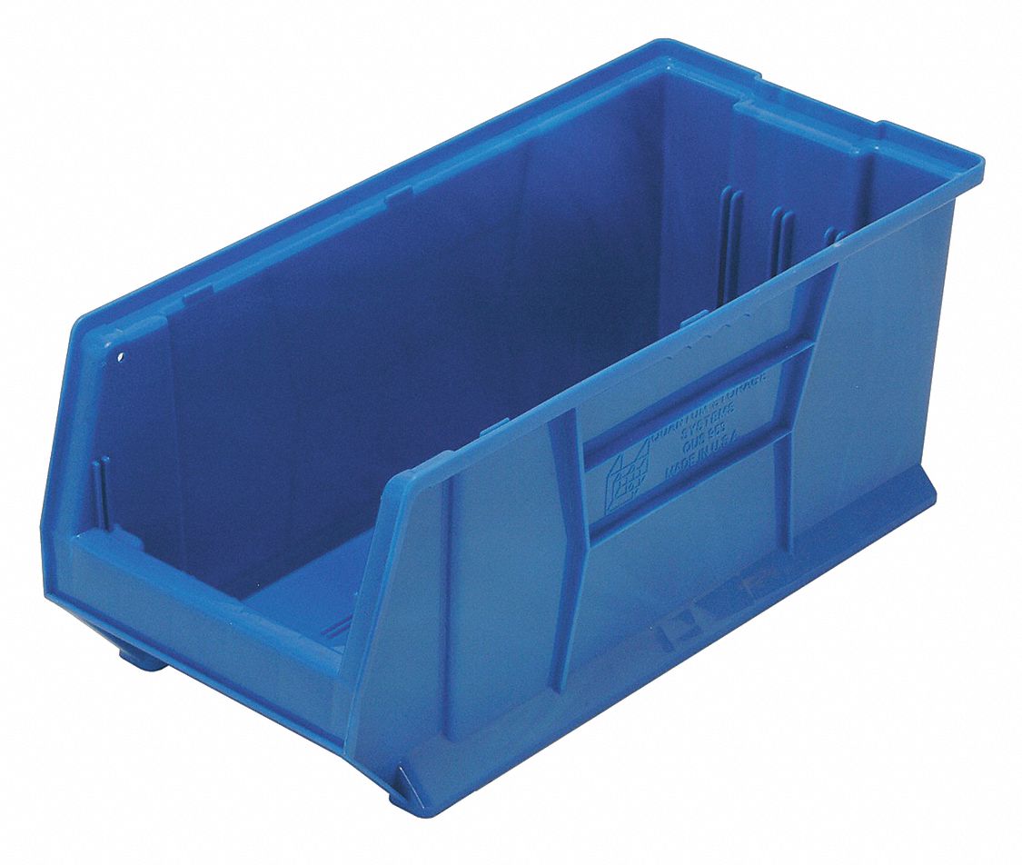 QUANTUM STORAGE SYSTEMS, Blue, 100 lb Load Capacity, Bin 2TA70QUS953BL Grainger