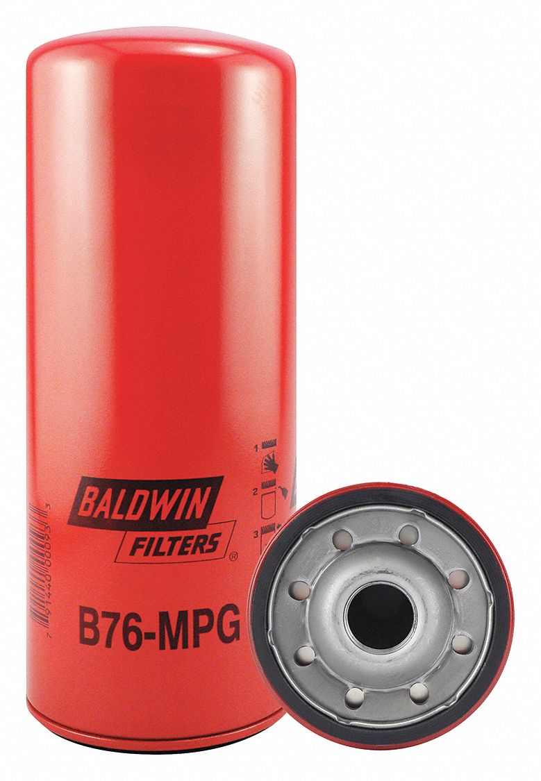 BALDWIN FILTERS, 11/8" Thread Size Automotive Filters, 10 7/16 in Lg