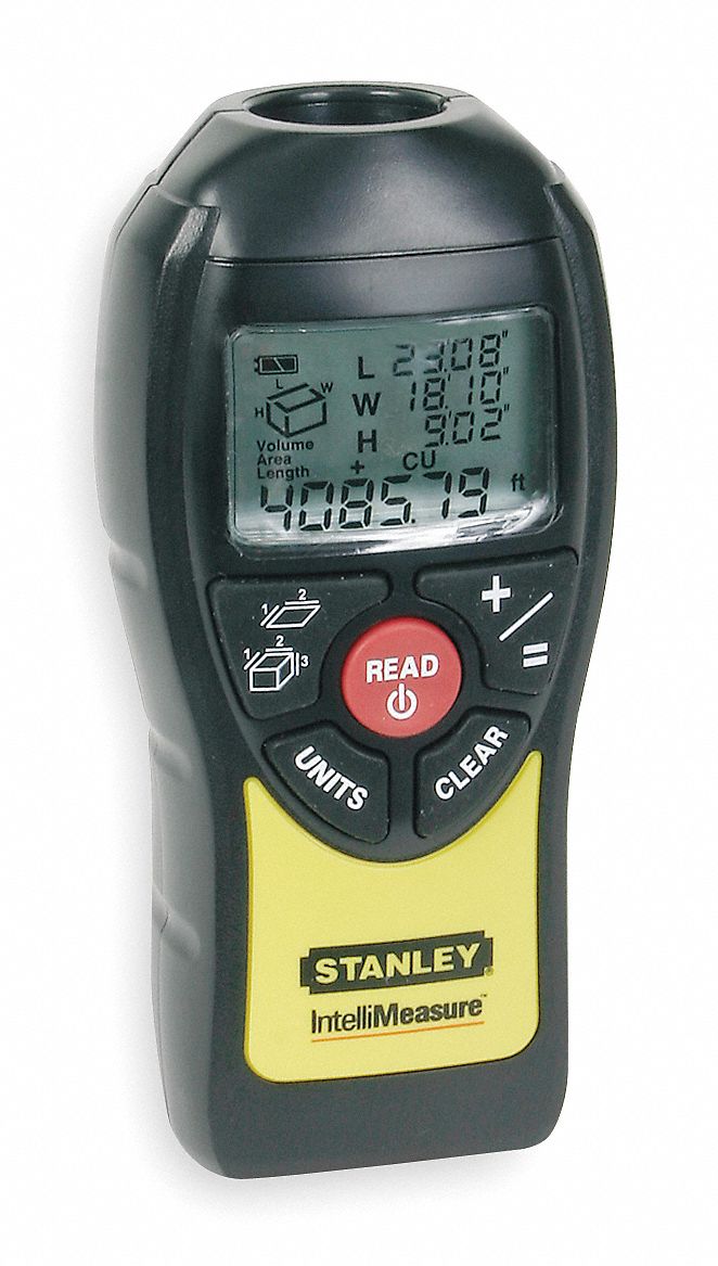 STANLEY Ultrasonic Distance Meter 40 ft Max Measuring Distance, ±0.5