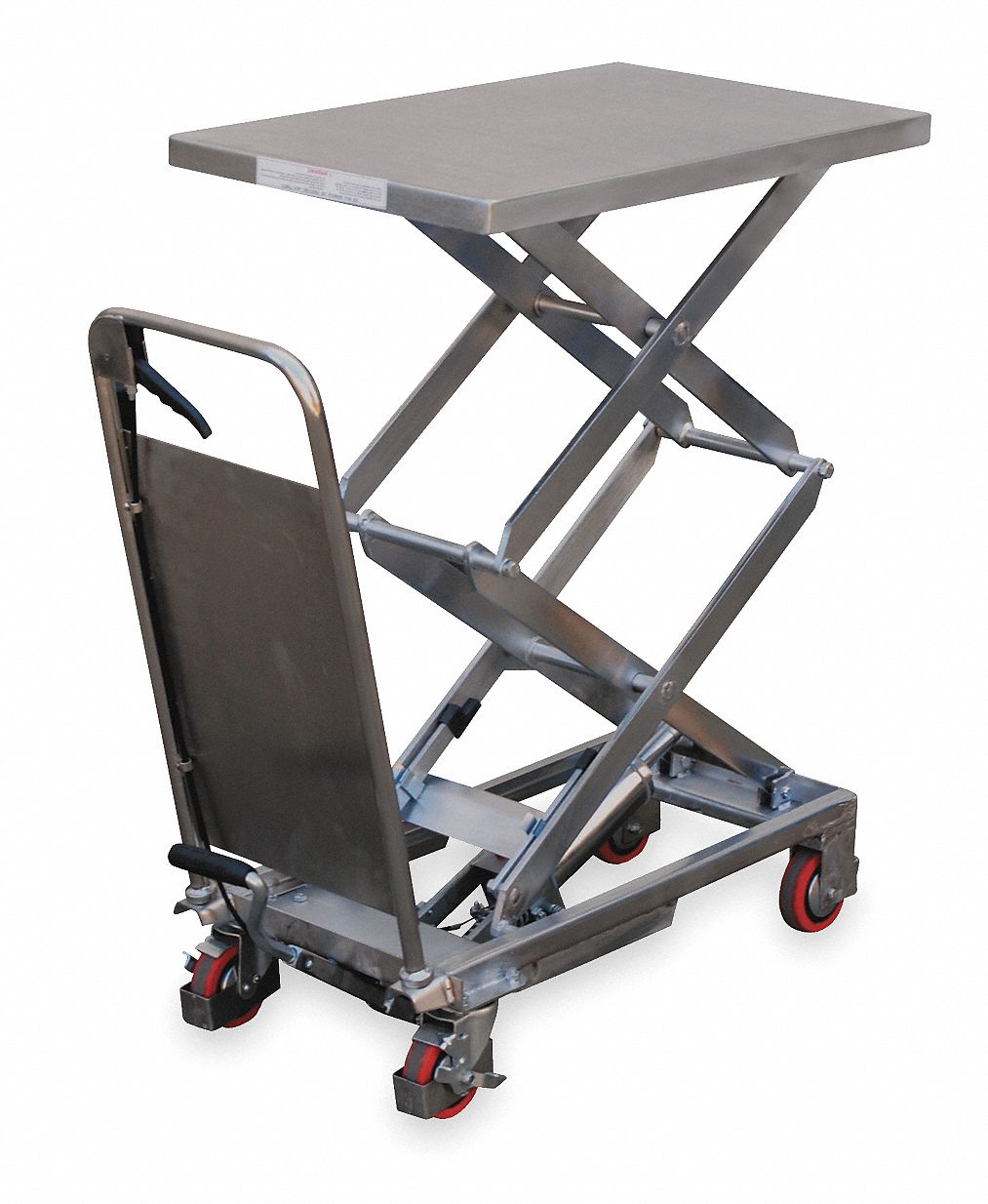GRAINGER APPROVED Mobile Scissor Lift Table, 800 lb. Load Capacity, 50