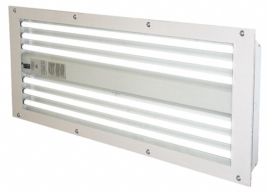 120/277 V AC, For 6 Bulbs, Paint Booth Light Fixture 2TRP1LABW126