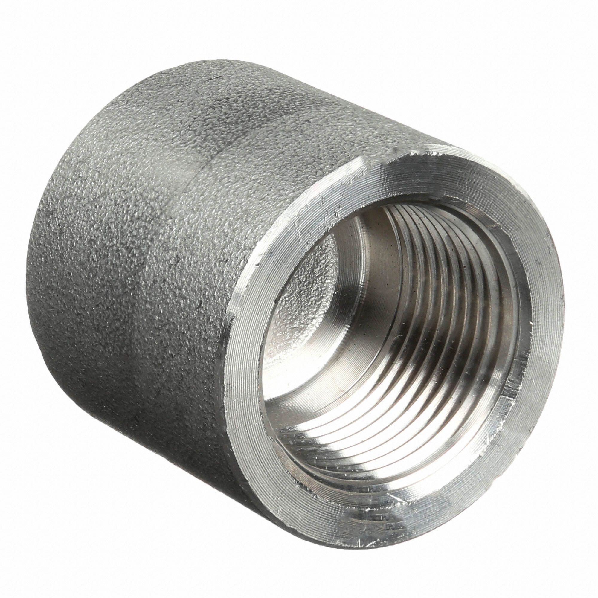 GRAINGER APPROVED 316 Stainless Steel Cap, FNPT, 1 in Pipe Size Pipe