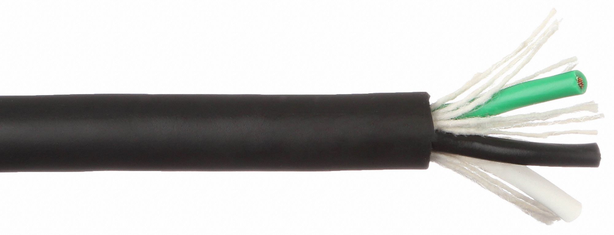 GRAINGER APPROVED Portable Cord 3 Conductors, 16 AWG Wire Size, TPE, Black, 250 ft Lg 2TYG2