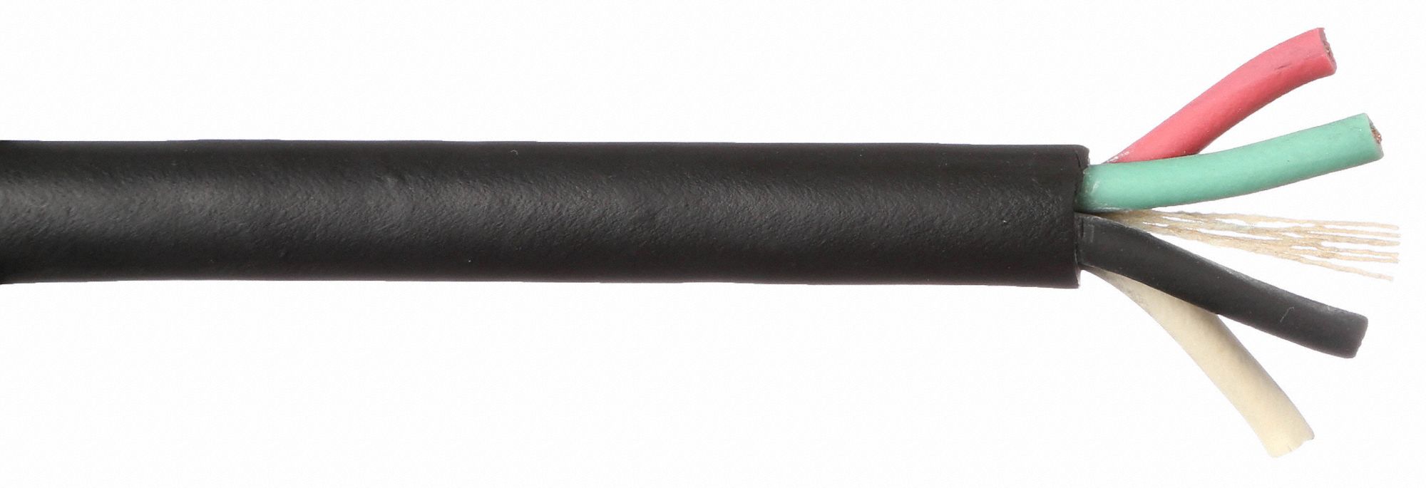 GRAINGER APPROVED Portable Cord, Number of Conductors 4, 18 AWG, STOW, 250 ft, Black 2TYL7