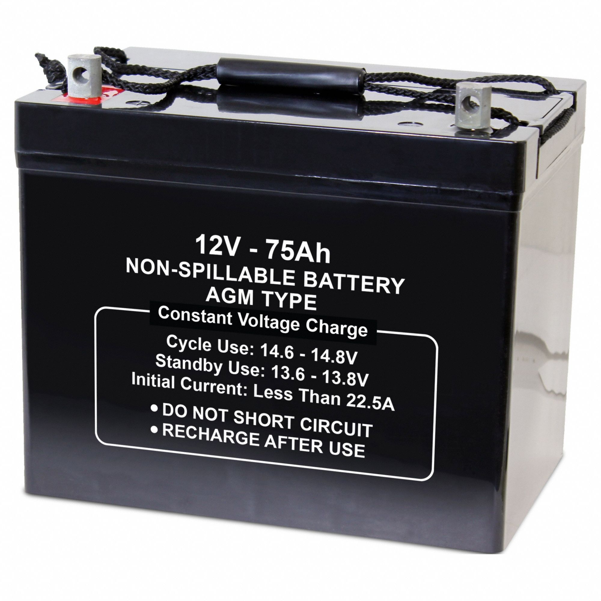 12V DC, 75 Ah Capacity, Sealed Lead Acid Battery 2UKL72UKL7 Grainger