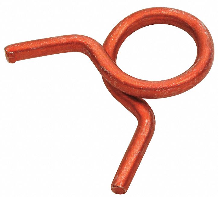 GRAINGER APPROVED Hose Clamp, Dia 0.500x0.092, Red, PK100 2UTH8HC