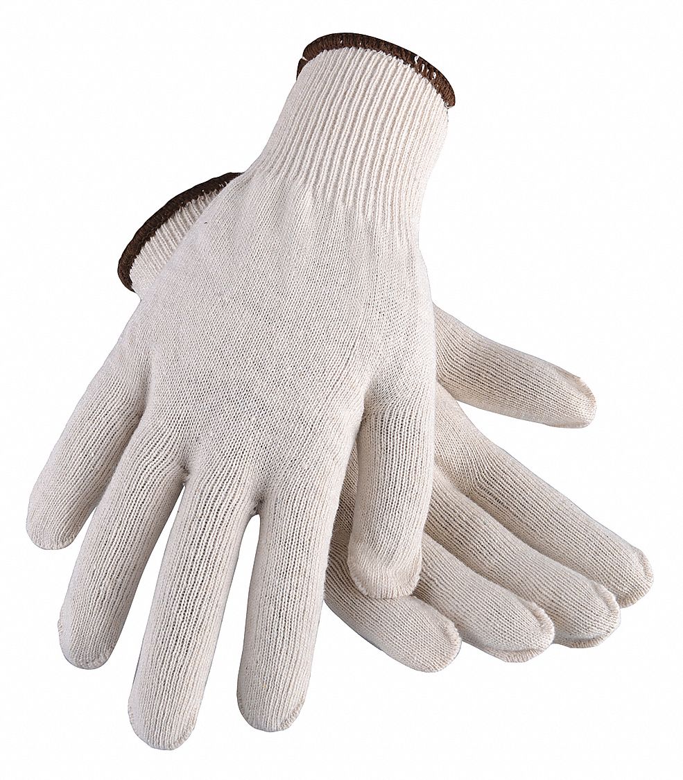 CONDOR Knit Gloves L ( 9 ), Uncoated, Uncoated, Cotton ( 13 ga ), Full