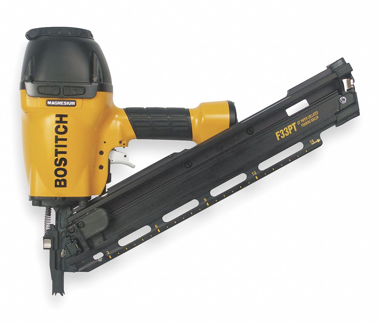 BOSTITCH Paper Air Framing Nailer, Yellow 2UV90F33PT Grainger