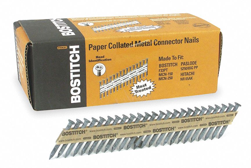 BOSTITCH Framing Nails, Roofing, Siding and Framing Nails, 1 1/2 in