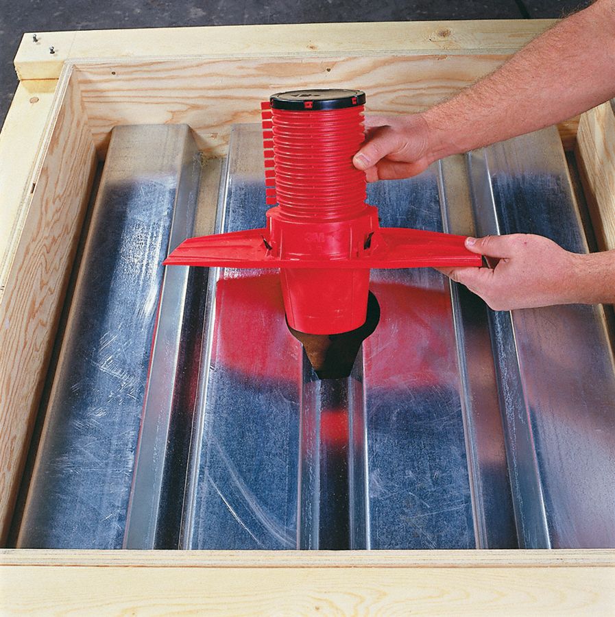 3M Firestop Pipe CastIn Device 4 in For Pipe Size, Metal Pipe, Up to