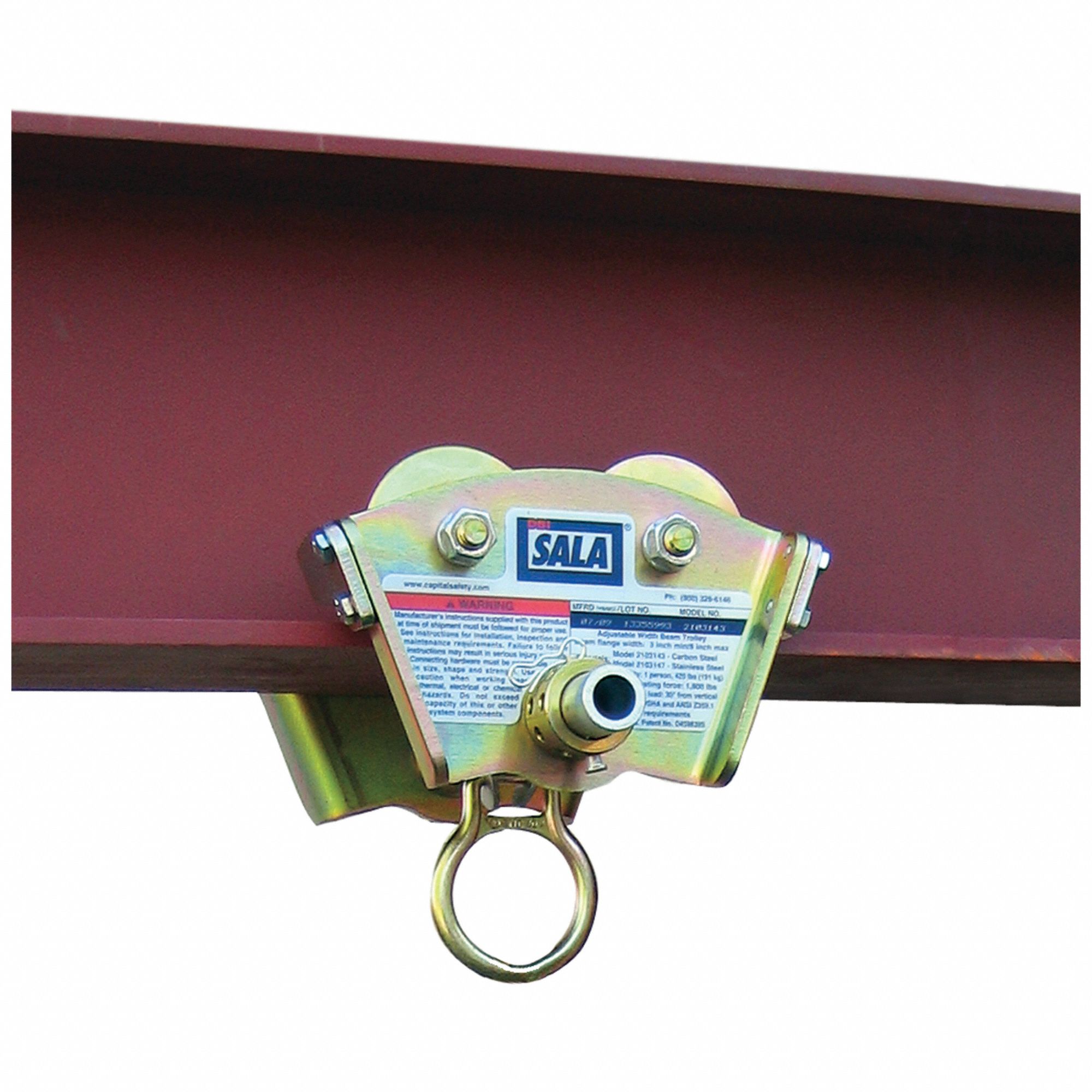 3M DBISALA, Swivel DRing, Sliding Beam Clamp, Beam Trolley Anchor