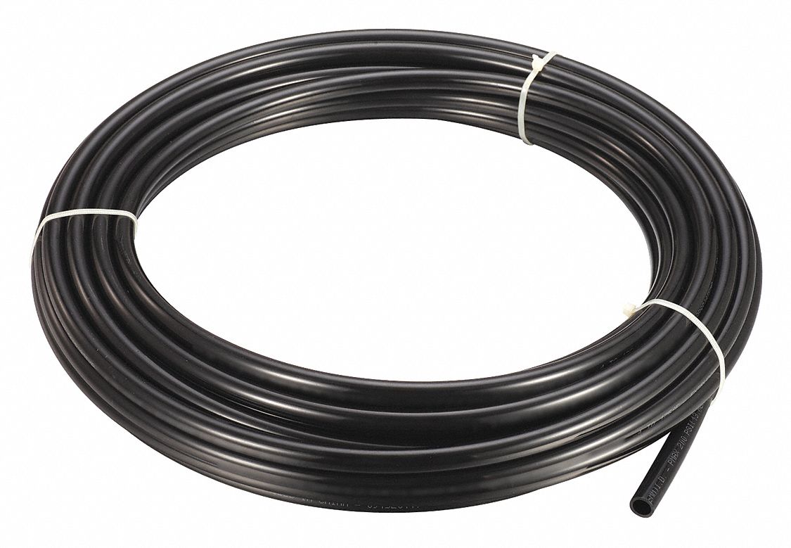 GRAINGER APPROVED 100 ft Nylon Tubing, Shore D 60, 3/32 in Inside Dia