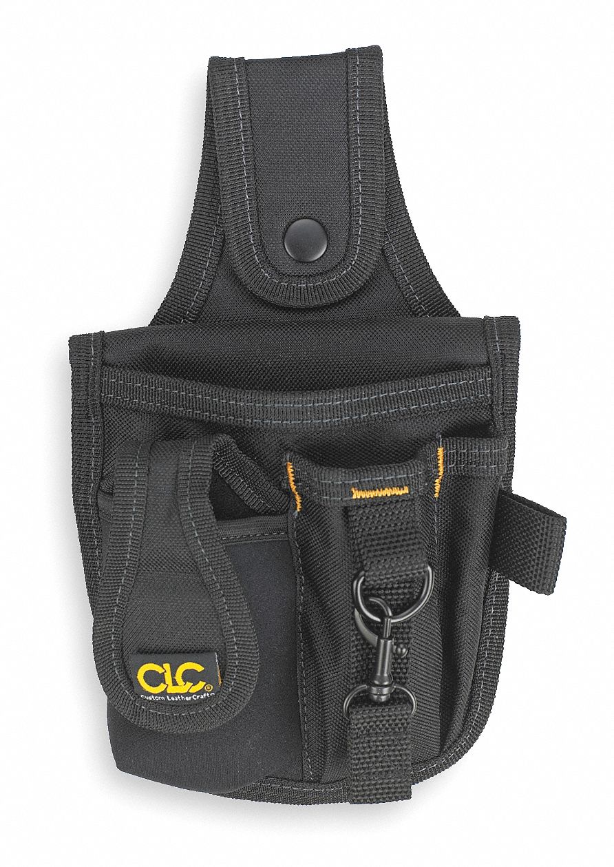 CLC Tool and Cell Phone Holder, Black Polyester, 9 3/4 in