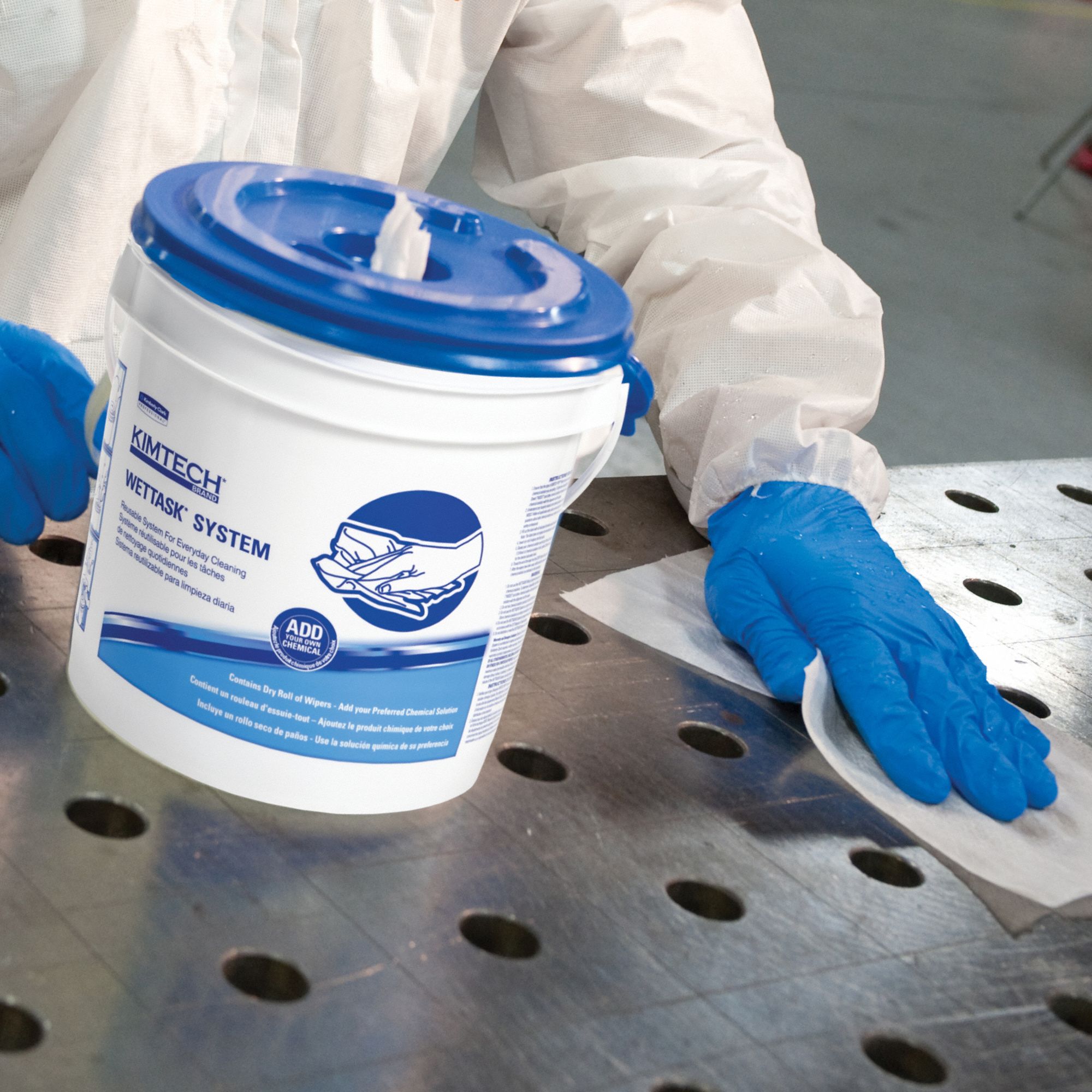 KIMTECH Dry Wipe Roll, Kimtech WetTask, 12 in x 121/2 in, Number of