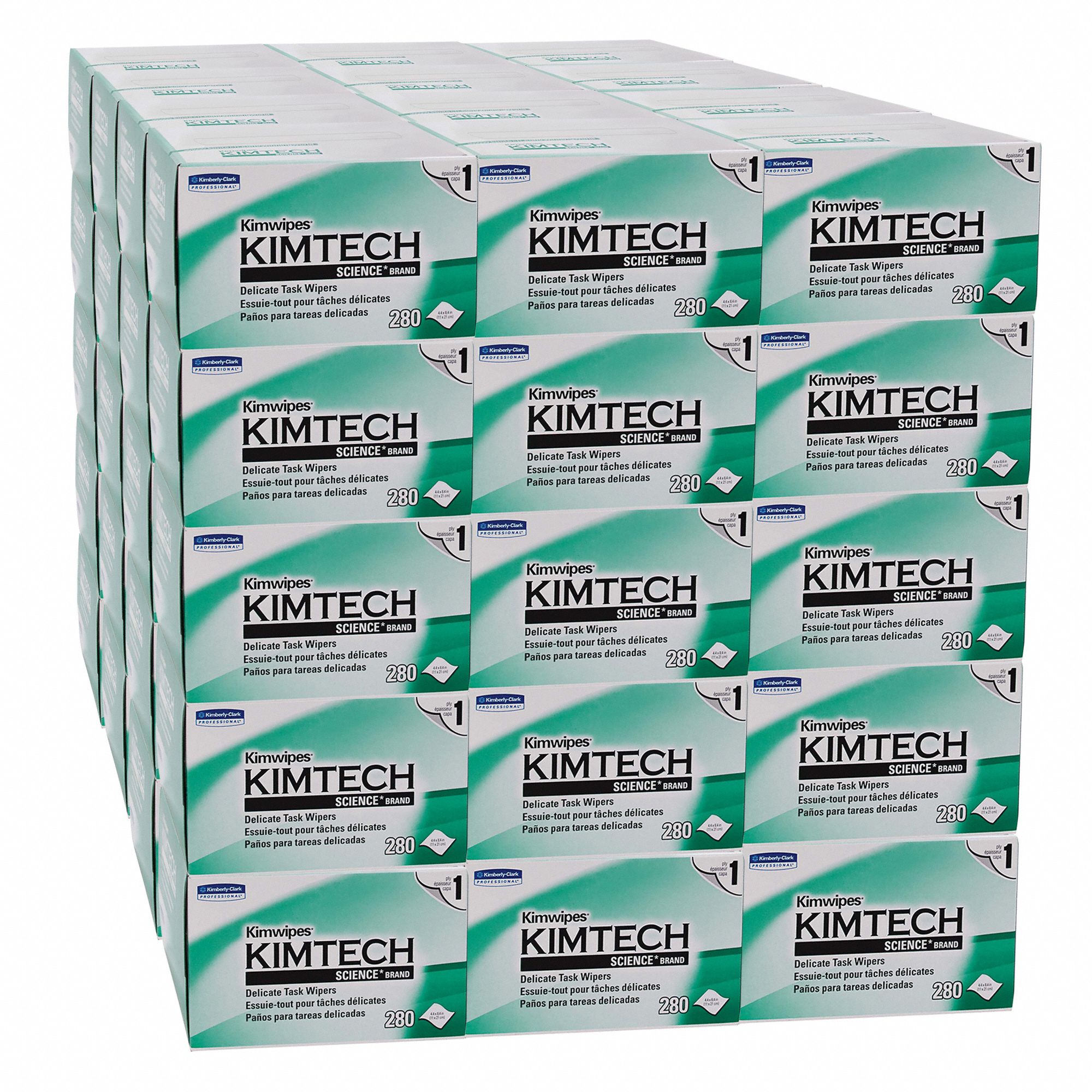 KIMTECH Dry Wipe, KIMTECH SCIENCE KIMWIPES, 4 1/2 in x 8 1/2 in, Number